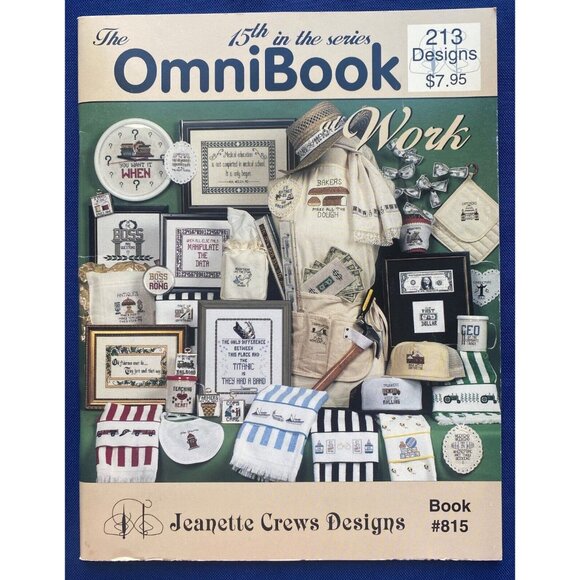 OmniBook of Work Themed Cross Stitch Patterns Jeanette Crews Designs - Picture 1 of 5